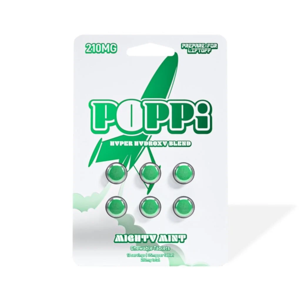 POPPi Hyper Hydroxy Blend 7-OH 35mg Tablets Mighty Mint
