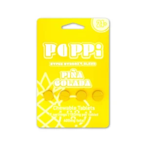 Poppi Hyper 7OH Kratom Extract Tablets Pina Colada 300mg 4ct (75mg/tab)