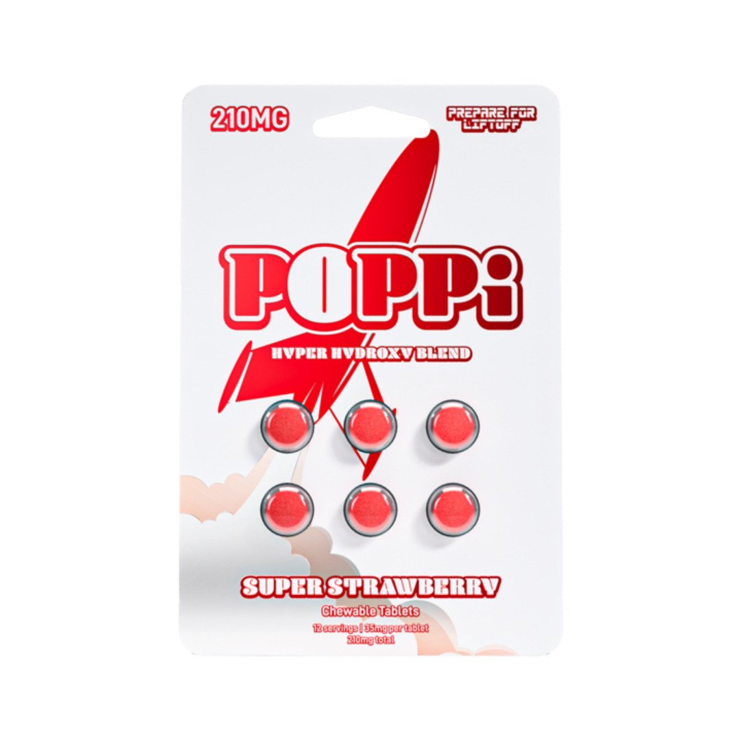 About Poppi 7OH — Super Strawberry 35mg tablets